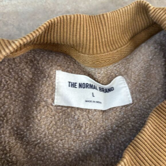 The Normal Brand Sweater Womens Size Large Jackie Vintage Fleece Crewneck - Picture 4 of 7